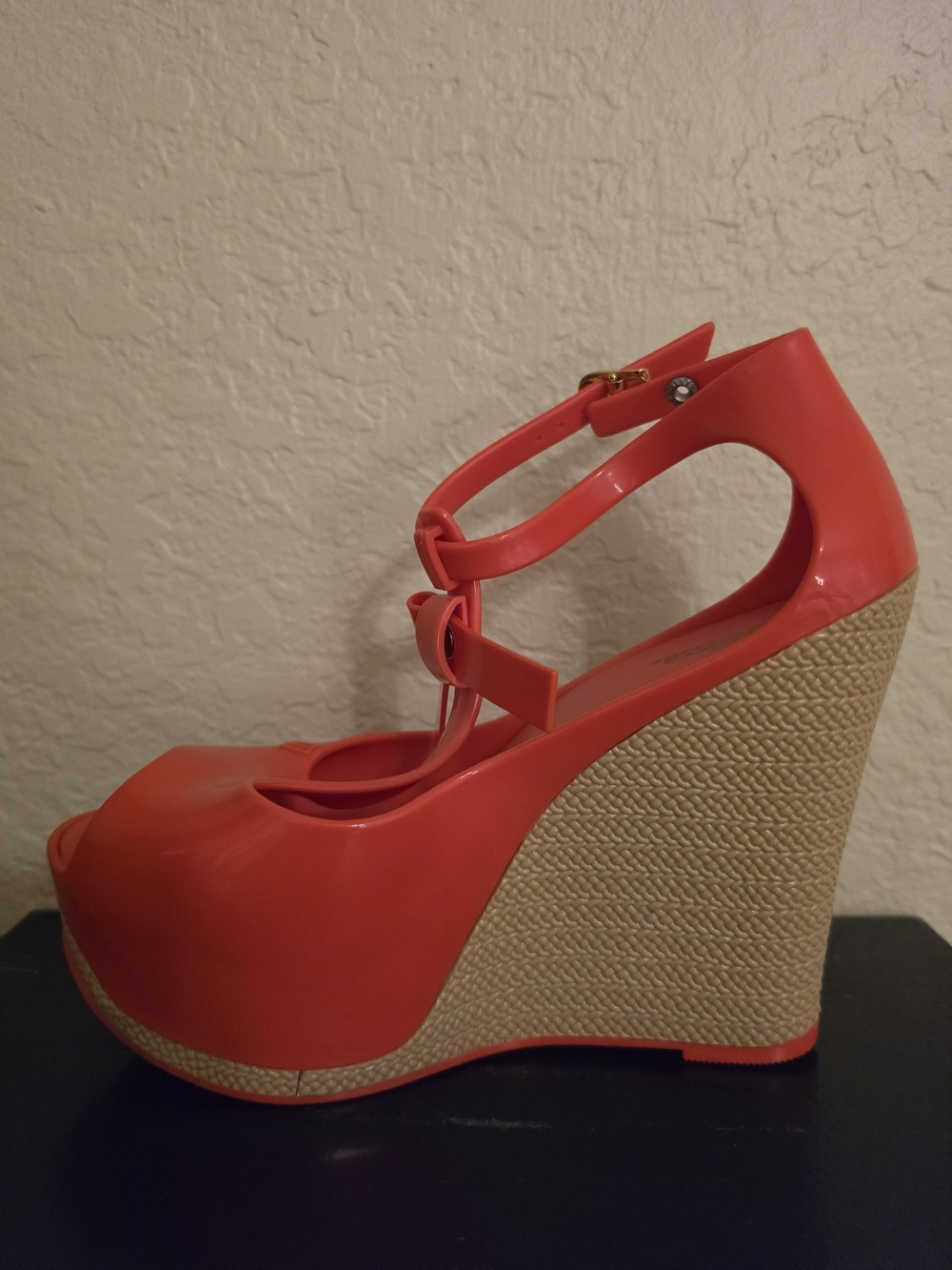 Red Melissa Peace Vi Wedge Heels